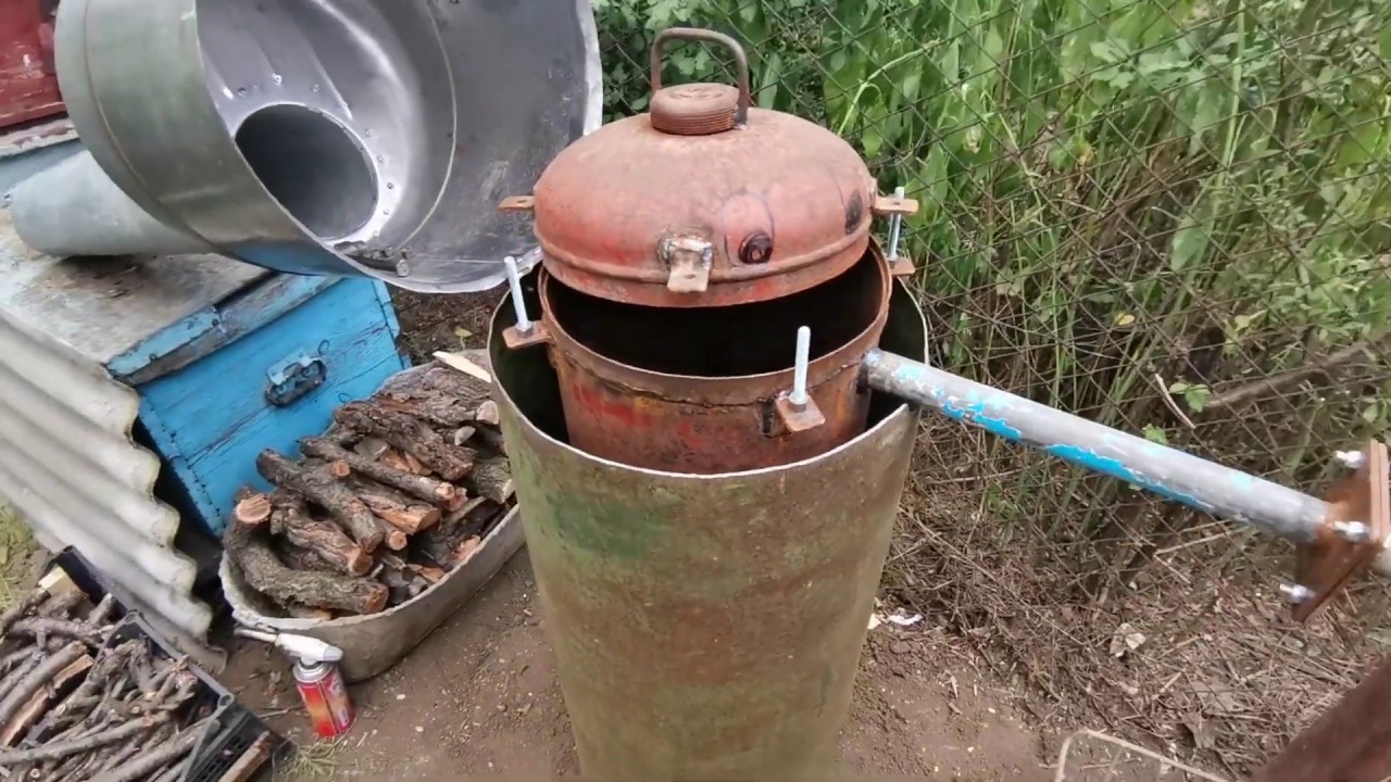 Первый Запуск Пиролизного Аппарата, Ищем недостатки - YouTube