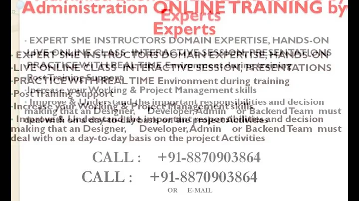 IBM WebSphere Process Server V7 Administration Online Training