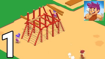 Idle Jungle: Survival Builder - Gameplay / Walkthrough - Part 1 (IOS & Android)