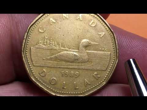 Canada 1989 One Dollar Loonie Coin