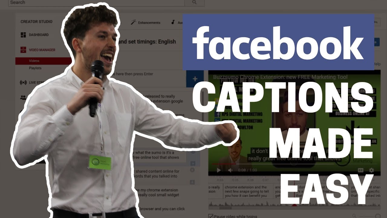 Facebook Captions Tutorial: Add Subtitles to your Facebook Videos - YouTube