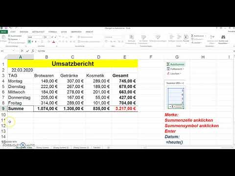 Excel 4: mit