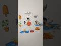 Summer Anthem in paper story 🌞#shorts​ #trending​ #funny​ #cartoon​