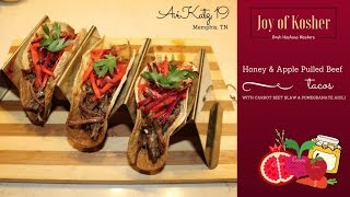 Honey & Apple Pulled Beef Tacos by Avi Katz