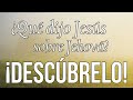 ¿Qué dijo JESÚS sobre Yahvé el Dios del Antiguo Testamento? ¿Lo rechaza o lo acepta como Dios?