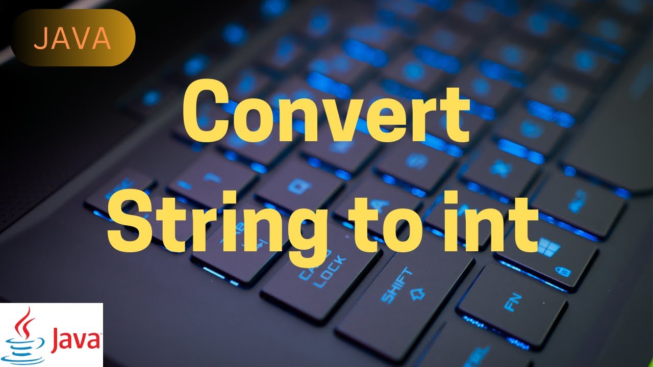 String To Int conversion || java || coding - YouTube image.