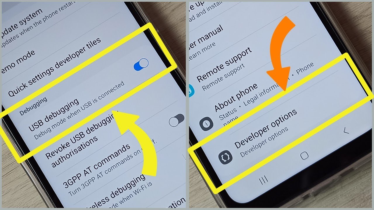 Samsung Galaxy F23 Enable USB Debugging Mode | Enable Developer Options ...