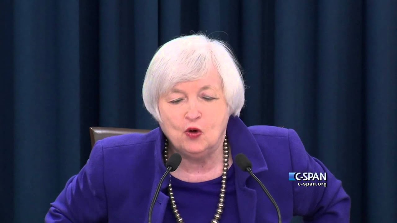 federal reserve bank Fed Chair Yellen announces a 