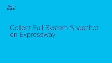How to Take a Full System Snapshot on Cisco Expressway | Backup & Restore Tutorial
