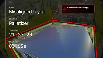 Cerrion Demo for Palletization Processes: Real-Time Anomaly Detection and Automatic Stops