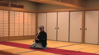 Yodo Kurahashi Performs Futaiken Sanya On Shakuhachi Flute