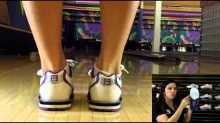 Brunswick Women's Curve White/Purple Bowling Shoes FREE SHIPPING