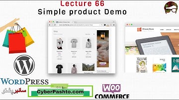 WordPress Lecture 66 | Simple product demo in Woo Commerce | eCommerce Website | Cyber Pashto
