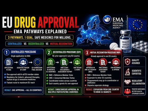 EMA Drug Approval Process Explained | Centralized, Decentralized & MRP Explained