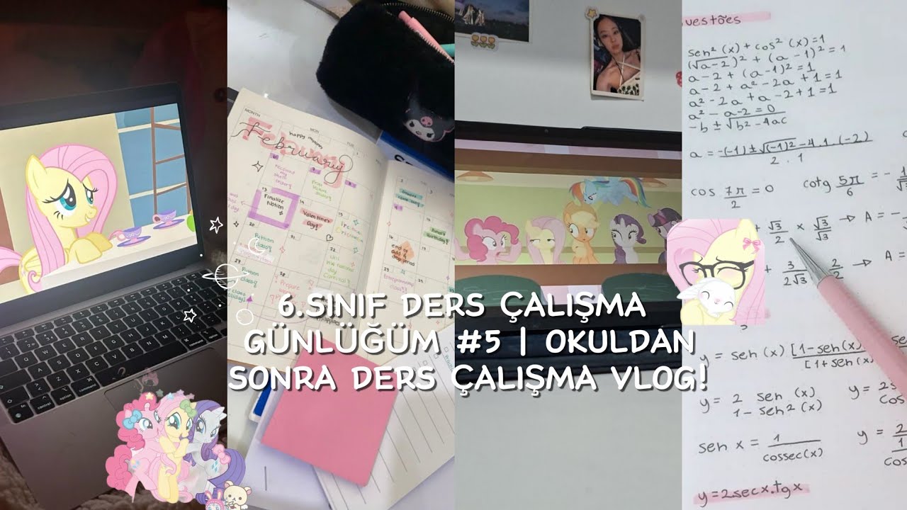 6.SINIF DERS ÇALIŞMA GÜNLÜĞÜM #5 | OKULDAN SONRA DERS ÇALIŞMA VLOG! #keşfet  #study #vlog #anasayfa