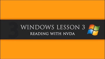 ATRIEV TechTalk - Windows Lesson 3: Reading With NVDA