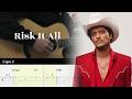 Risk It All - Bruno Mars - Fingerstyle Guitar TAB Tutorial