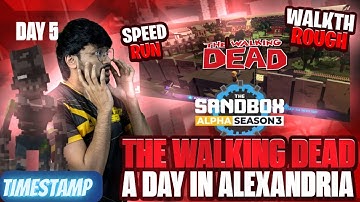 Walkthrough | SPEEDRUN The Walking Dead SANDBOX Alpha Season 3 DAY5 #sandbox #walkthrough
