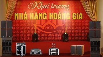 Dàn âm thanh - ánh sáng Nhà Hàng, Tiệc Cưới sang trọng, đẳng cấp chỉ với 250tr