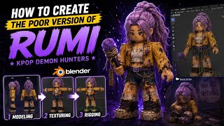 How to create the Poor Version of Rumi in Blender