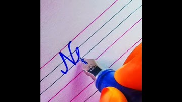 "Nisha" ❤️ Beautiful name in Cursive writing #calligrapherambesh #cursive #handwriting #penmanship