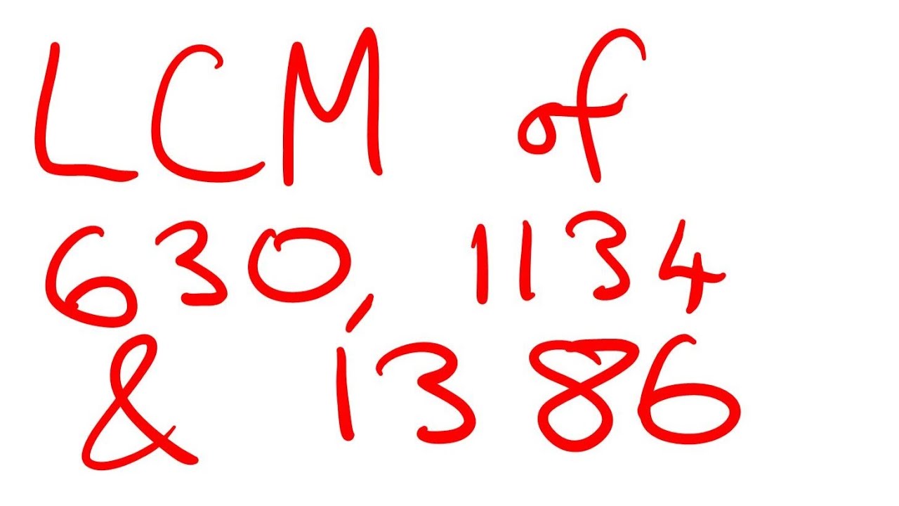 How to find LCM of 3 numbers