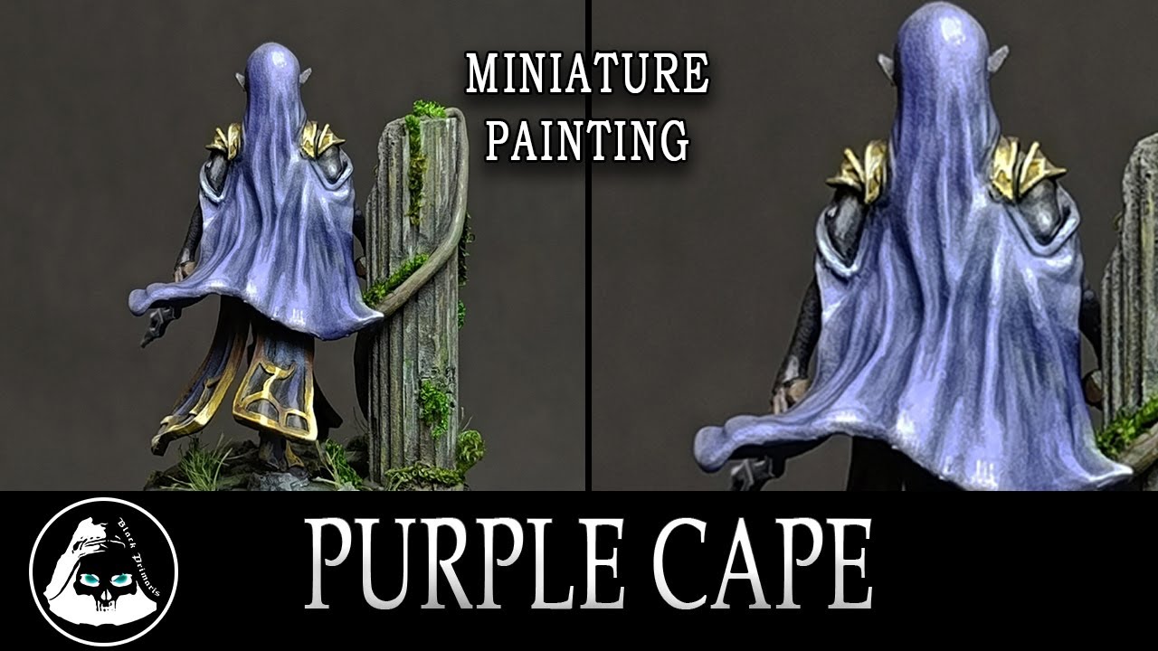 how to Purple cape miniature painting technique