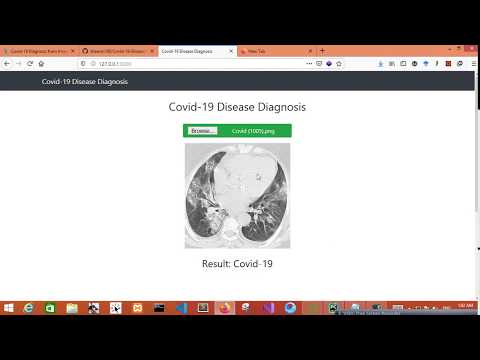 Covid 19 Disease Diagnosis Web App Using Python Tensorflow 2 Flask