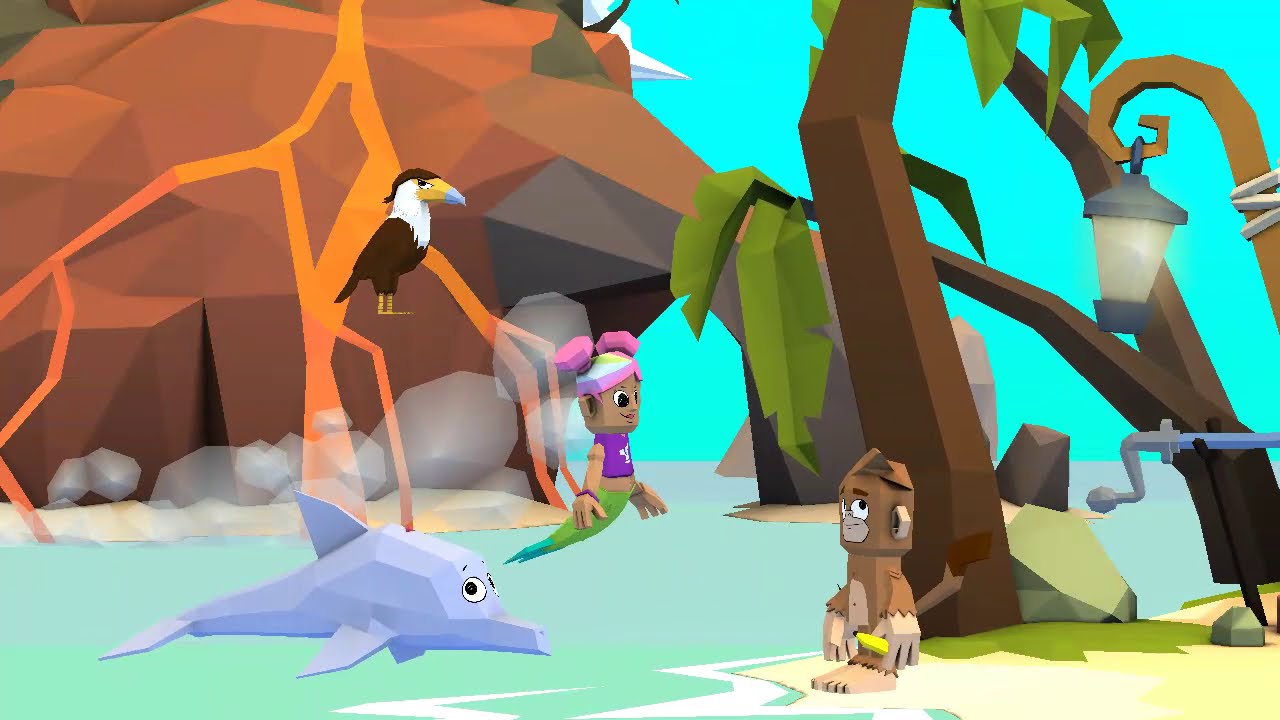 The monkey travel in ship jumping to place to place