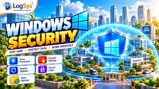 Windows Security Tips | Protect Your PC from Cyber Threats & Malware | LogSys ERP 🔐