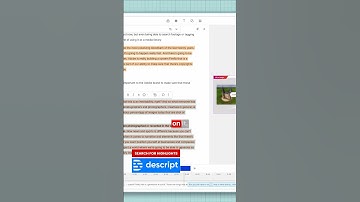 How to search for highlights in Descript #videoediting