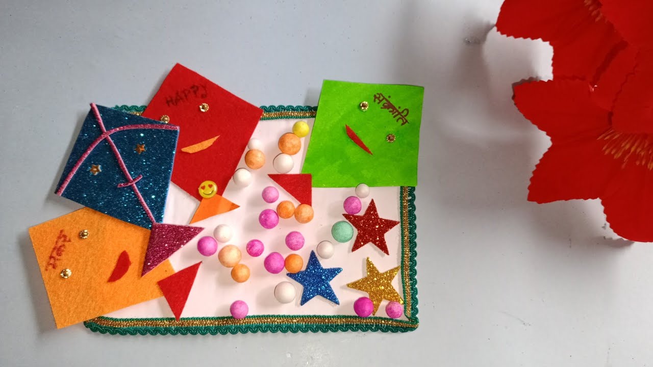 DIY Paper kite how to make a kite Kite making makar Sankranti