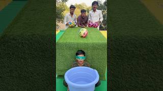 Best blind boy catch football ⚽️ funny family challenge ✅#shorts #game