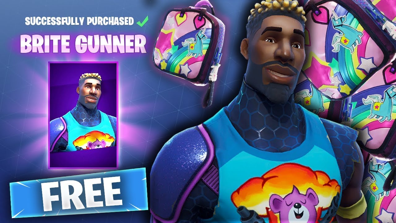 how to get brite gunner skin for free in fortnite fortnite battle royale - brite fortnite