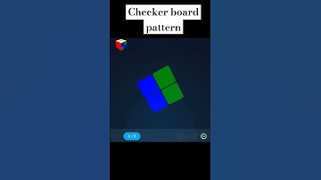 How to make checker board pattern 2 by 2 Rubiks cube #shorts