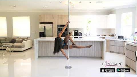 Jasmin Pole trick-Beginner/Intermediate Pole dance fitness tutorial- Learn to pole dance