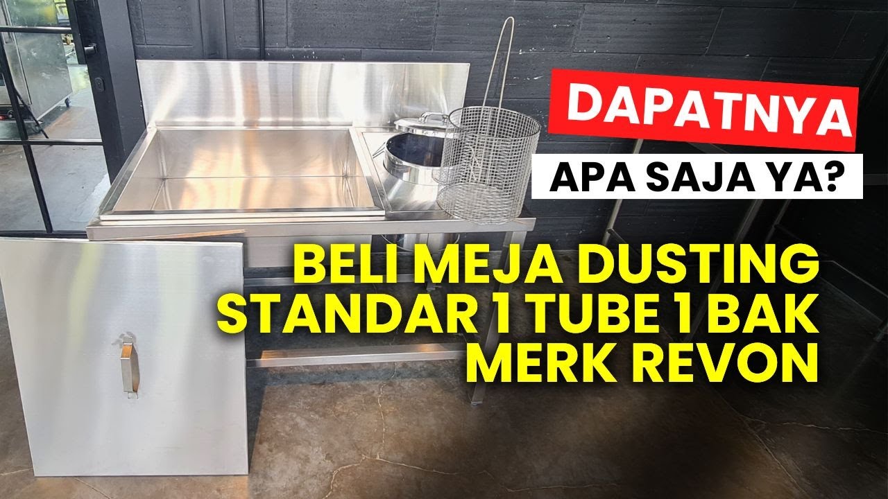 Review Meja Dusting Standar 1 Bak Penepungan 1 Tube Bumbu Cair | Alat ...