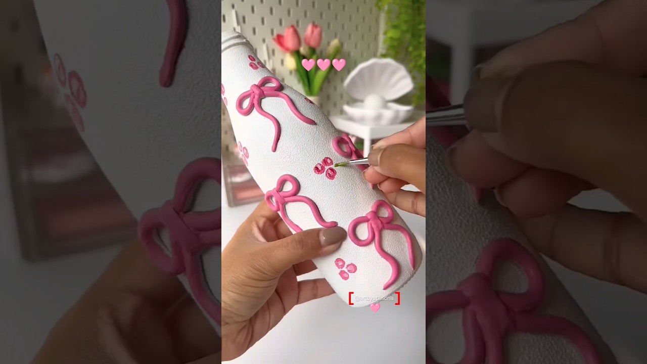 Glass bottle painting 