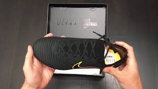 Box Opening the Nike Mercurial Flyknit Ultra Black / Gold FG