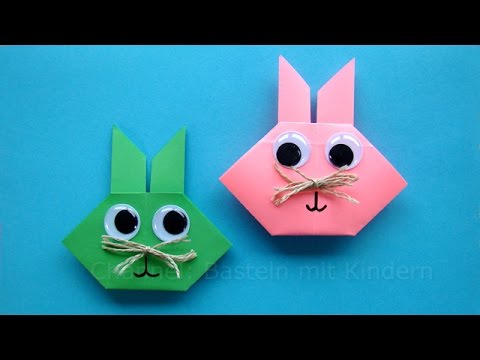 Osterhasen Falten Origami Hasen Basteln Mit Kindern Geschenke Fur Ostern Basteln Mit Papier Youtube