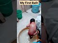 My first bath 🧸 | Newborn Baby Bathing 👼