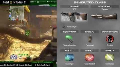 MW2: Random Class Nuke #36 || Cold Blooded RPD on Scrapyard