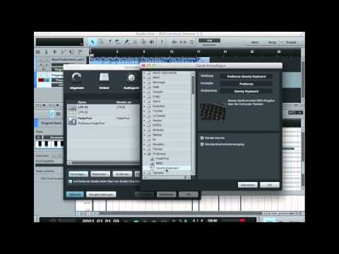 Studio One - Computertastatur zum Spielen von Instrumenten verwenden