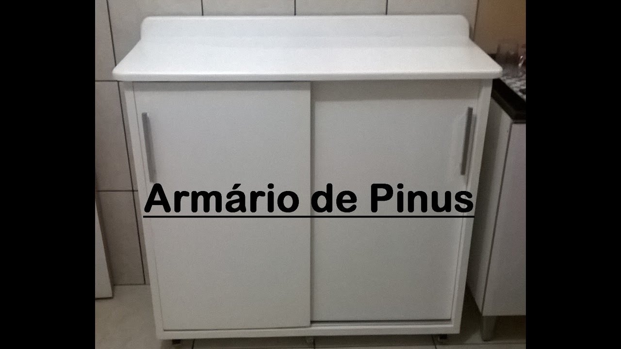 Armário de Cozinha completo, todo de pinus e baratinho! 