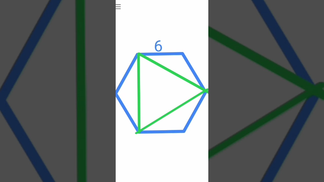 Side of the Regular hexagon is 6 unit. Find area of the triangle.