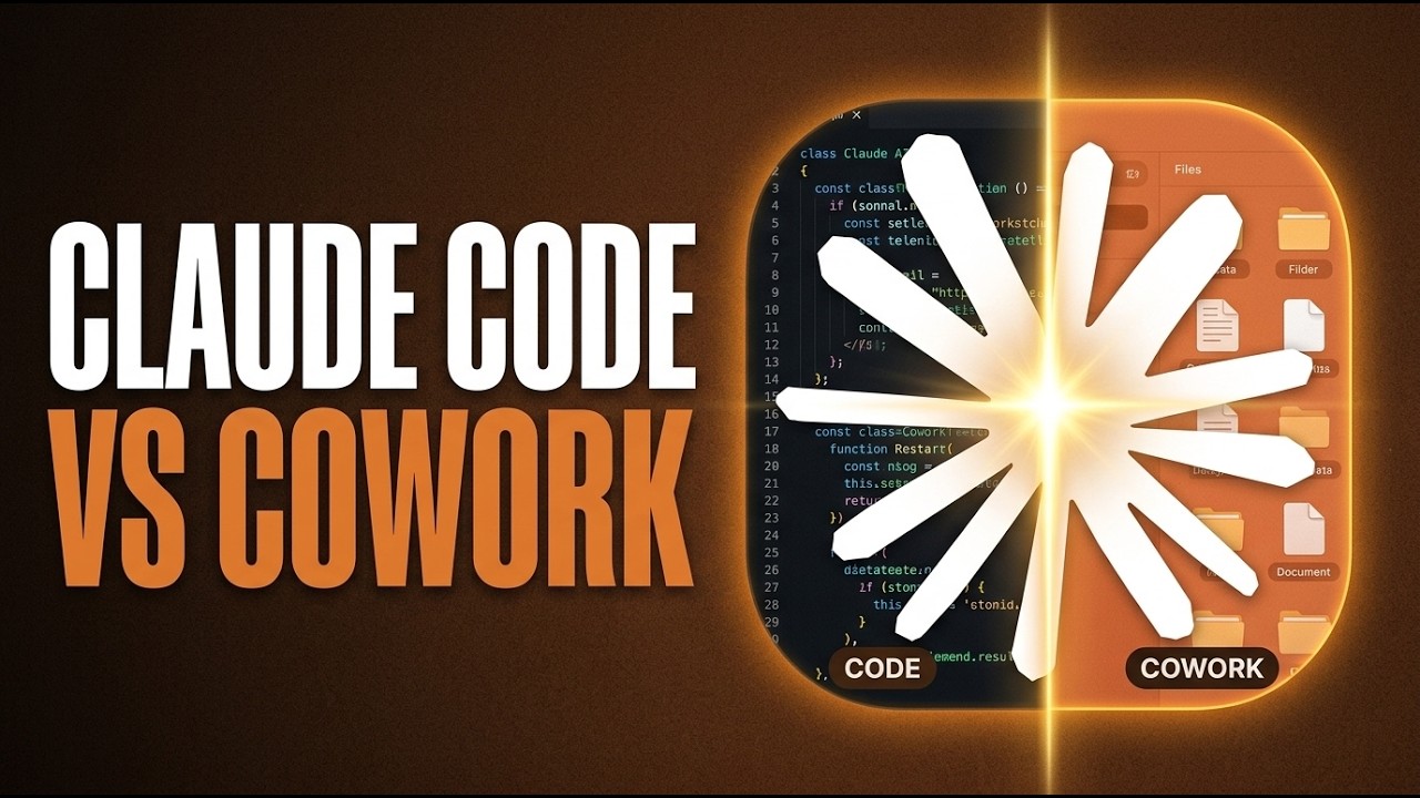 Claude Code vs Cowork FINALLY Explained (which should you use?)