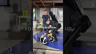 This is the wandercraft exoskeleton programmed to help with Human movements like walking