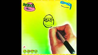 Letter 🅱️ turn into 😎🤓Cartoon character#art #shorts