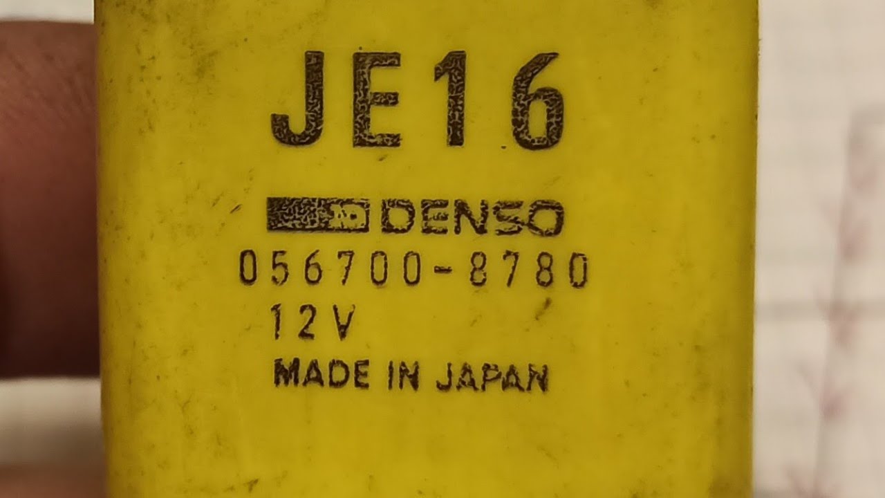 Как подсоединить и проверить реле Денсо JE16, 056700-8780. How to connect and check the relay Denso