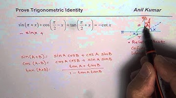 Prove Trigonometric Identity with Cofunction and Related Acute Angle